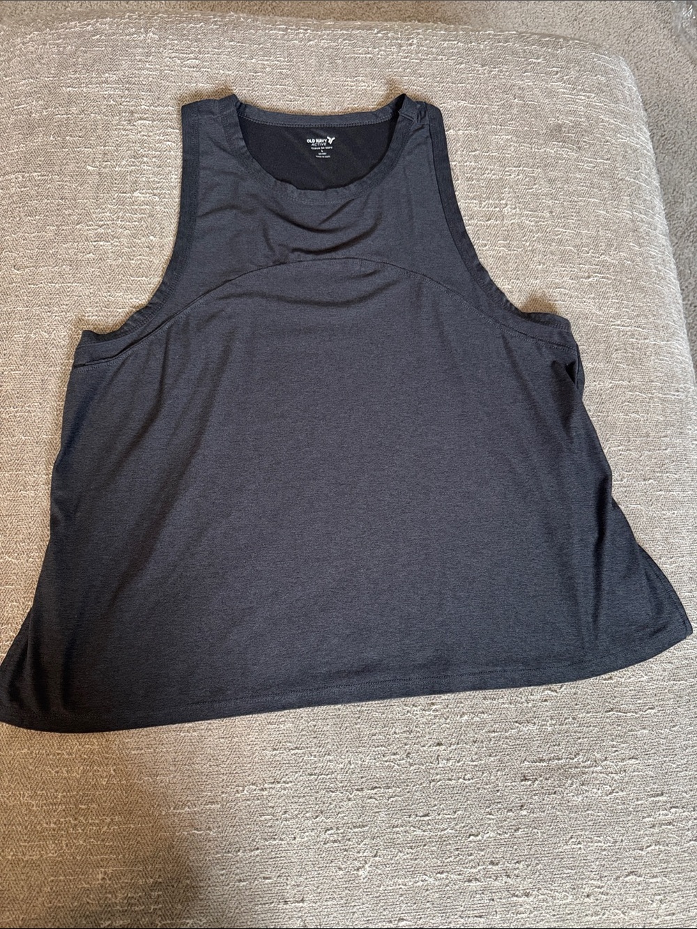 Old Navy Black Racerback Cropped Tank